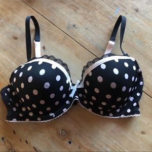 BETSEY JOHNSON 34D Polk-aDot Bra